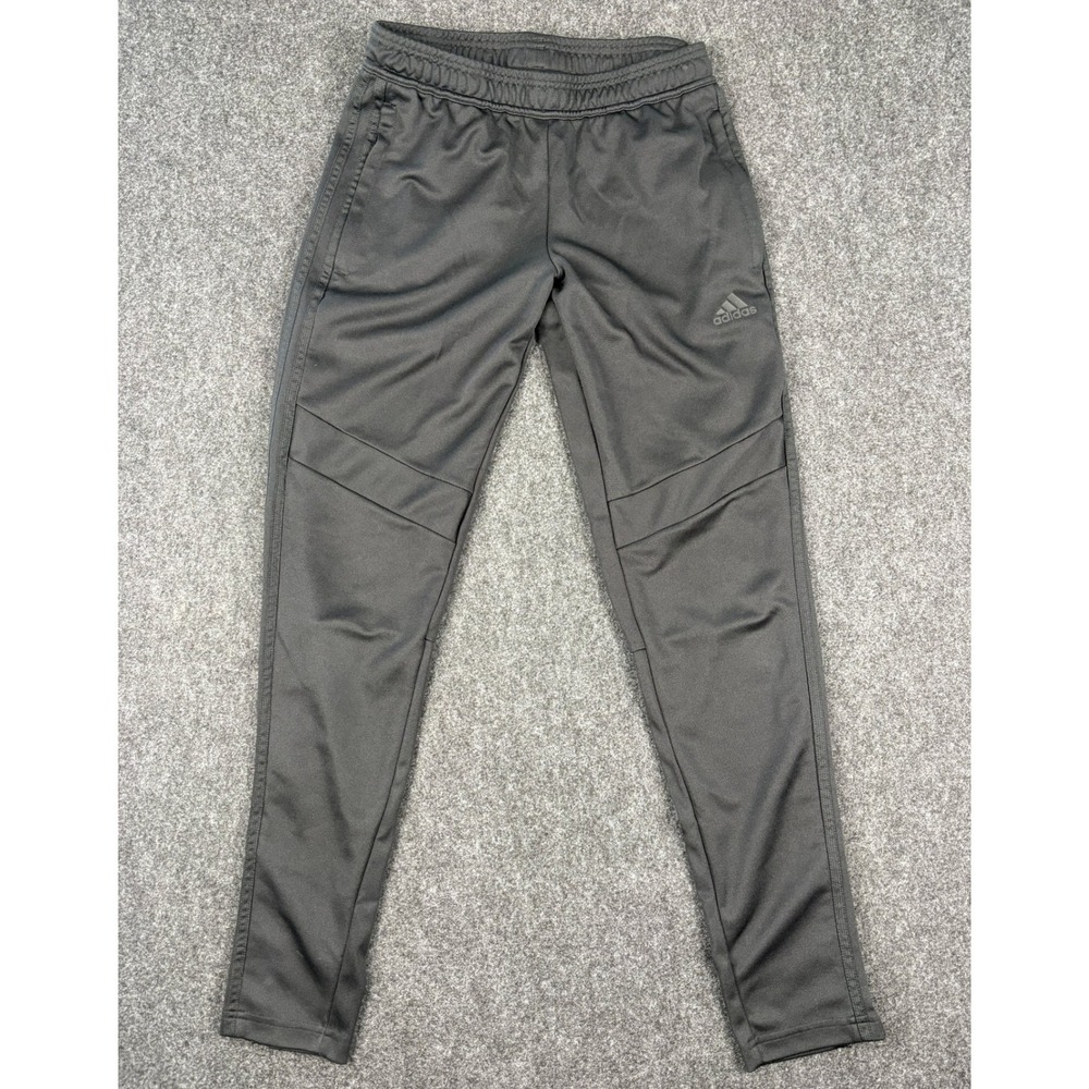 Adidas Climacool Soccer Training Pants Gray Tapered Ankle Zip Joggers Small